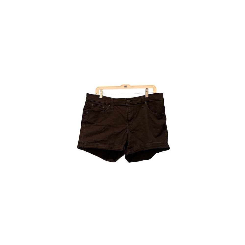 Levi's Women's Black Denim Bermuda Shorts Size 32 Casual